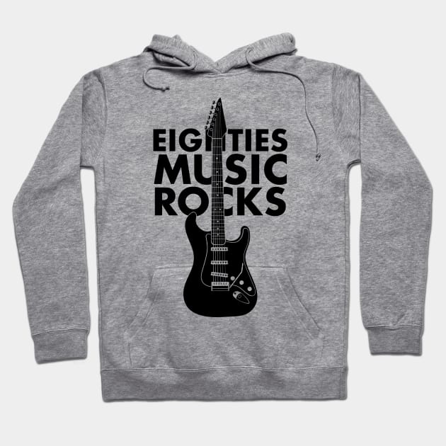 Eighties Music Guitar Hoodie by mailboxdisco